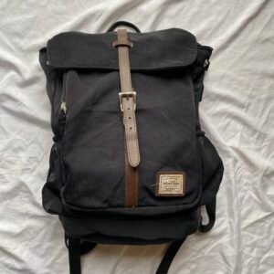 Vintage black backpack